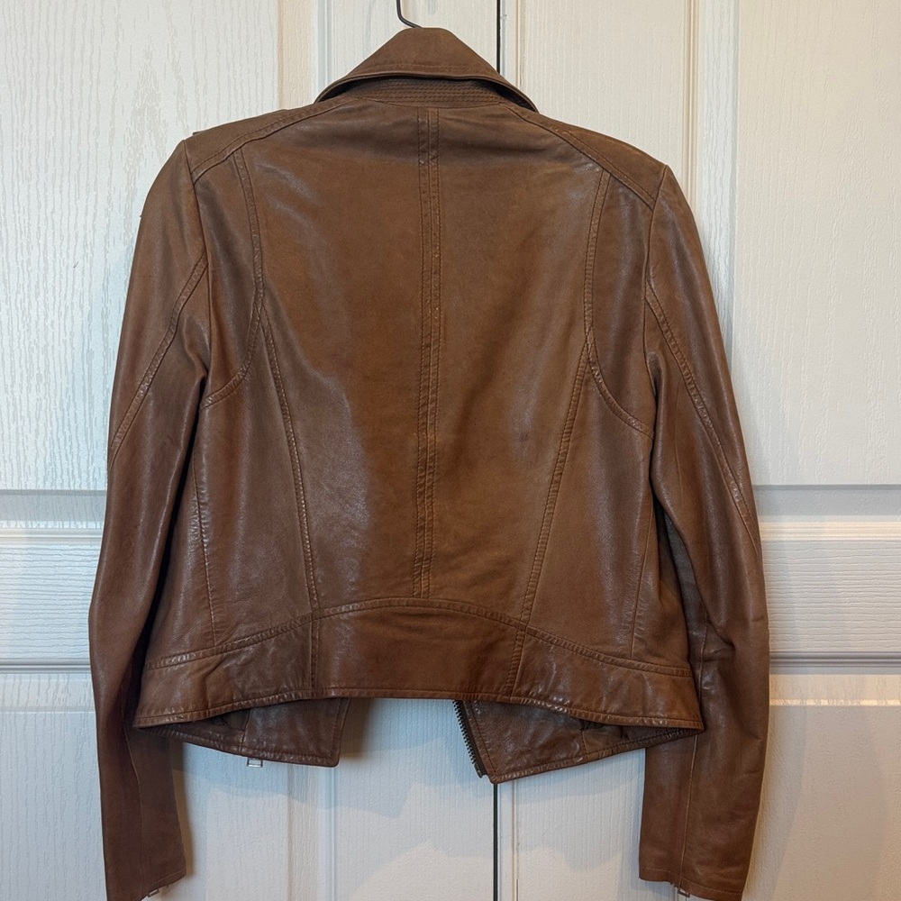 Lamarque Women's Leather Biker Jacket - Picture 8 of 15
